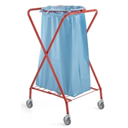 vendita online Carrello dust tondo fisso verniciato 120 litri Carrelli e secchi per pulizie TTS Cleaning